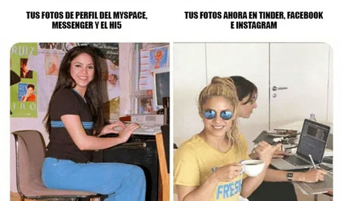 Twitter: Esta foto de Shakira tomada hace 20 años es usada para memes
