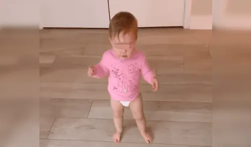 Facebook viral: padre aplica método para que su hija pueda dar sus primeros pasos [VIDEO] 