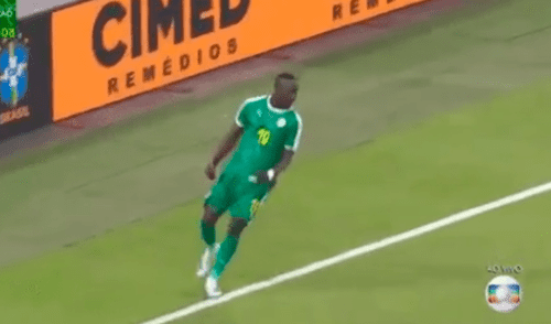 Brasil vs Senegal: Gol de Sadio Mané para el 1-1.