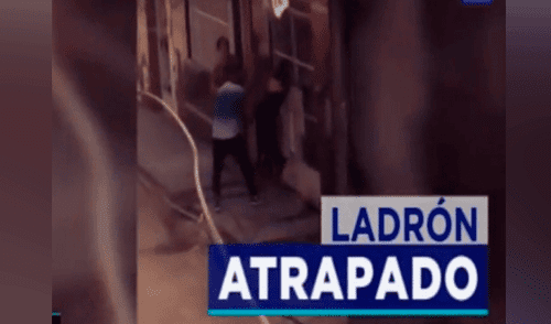 Comas: intentó robar cabina de Internet, pero quedó atrapado en reja [VIDEO]