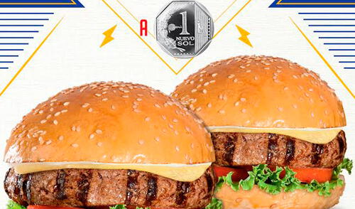 Bembos lanza promoción de segunda hamburguesa a un sol