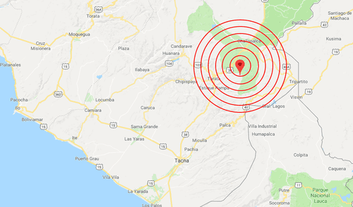 Sismo de 5,1 grados se sintió esta madrugada en Tacna Sismo de 5,1 grados se sintió esta madrugada en Tacna