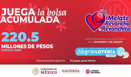 Sorteo Melate: Resultados de la Lotería Nacional HOY 01 de enero EN VIVO