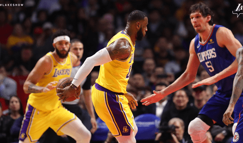 NBA: En tiempo extra Los Angeles Lakers derrotaron 123-120 a Los Ángeles Clippers