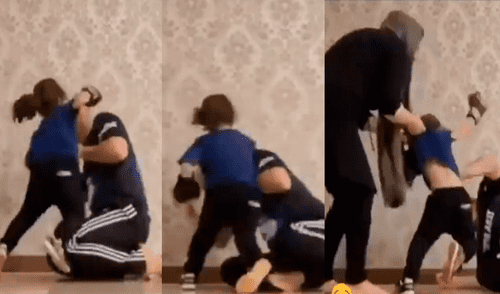 Facebook: Niña boxeadora supera a su padre y le da brutal golpiza [VIDEO]