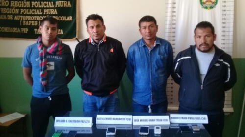 Desarticulan a la banda “Los Carroñeros de Chiclayo” en Talara Desarticulan a la banda “Los Carroñeros de Chiclayo” en Talara