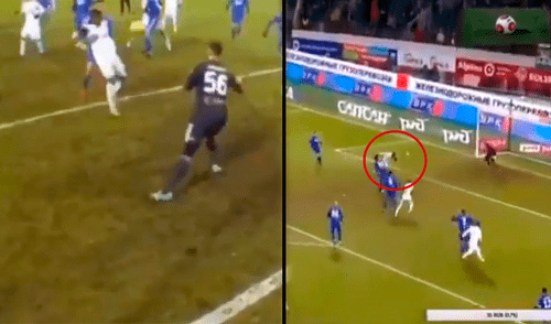 Jefferson Farfán anotó doblete en cinco minutos y remontó el partido de Lokomotiv [VIDEO]