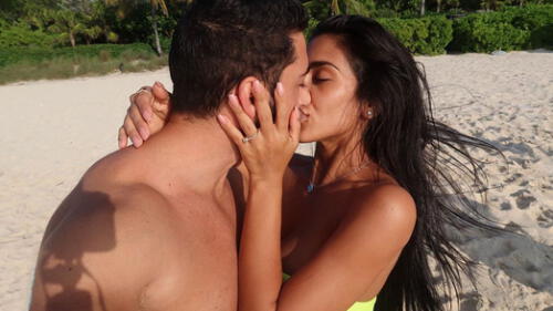 Vania Bludau y pareja (Foto: Instagram)