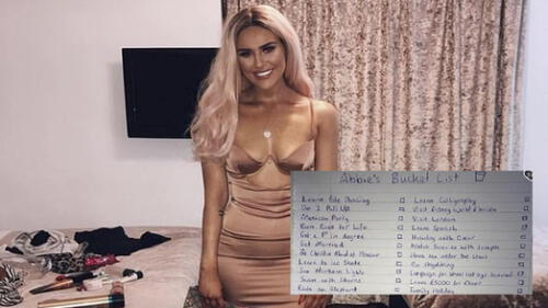 "Hacer el amor bajo las estrellas": la lista de deseos de una joven víctima de cáncer terminal [FOTOS]