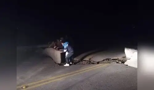 Comunidad cajamarquina quedó aislada tras fuerte sismo de 8.0 Comunidad cajamarquina quedó aislada tras fuerte sismo de 8.0