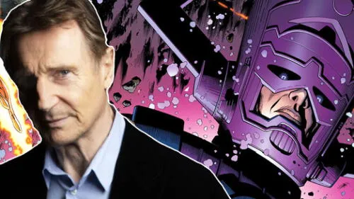 Liam Neeson estaría a punto de ser el temible Galctus para el Universo Cinematográfico de Marvel - Fuente: Composición de imagen