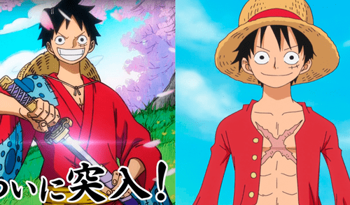 One Piece: Comparan diseños anteriores de Luffy con el de Wano [VIDEO]