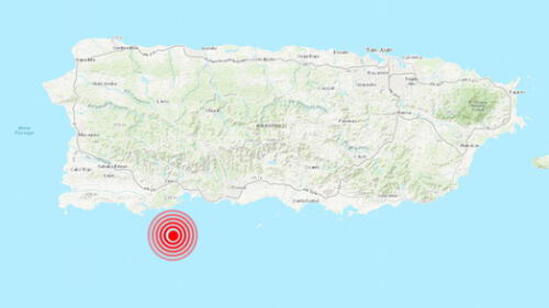 Fuerte terremoto de 6,0 de magnitud sacude costa sur de Puerto Rico. foto: captura