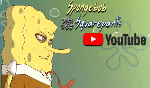 La versión anime de Bob Esponja fue bien recibida por el público. Créditos: Narmak