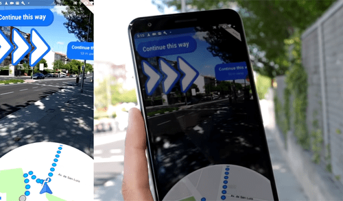 Google Maps Realidad Aumentada