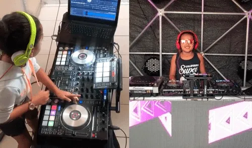 Facebook: conoce a la niña DJ que arrasa en las redes por su mezclas musicales [VIDEO]