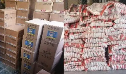 Encuentran productos adulterados y vencidos en almacén.