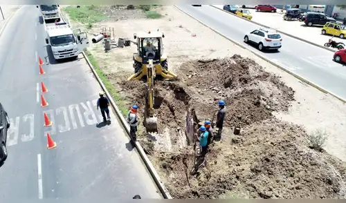 Chiclayo: reparan línea de aducción que suministra de agua a Pimentel