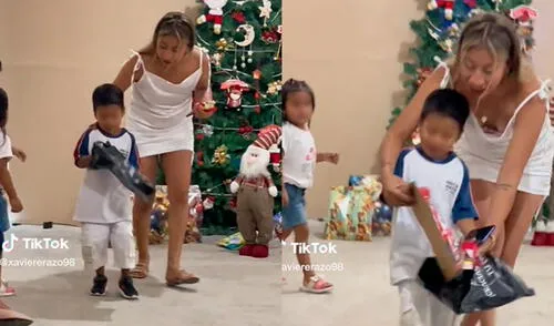 Niño abre regalo equivocado y cuando se entera que no es suyo, rompe en llanto