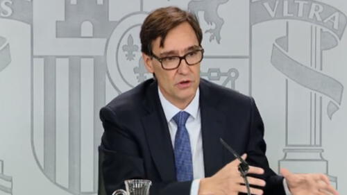 Durante la comparecencia de este martes, el ministro de Sanidad indicó que trabajan para no llegar a estar en el escenario de Italia. (Foto: Ministerio de Sanidad) Salvador Illa