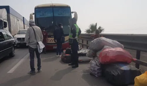 panamericana sur paro colectiveros