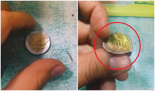 Otras personas comentaron haber sido engañadas de una manera similar con monedas de S/ 5. Foto: composición LR/TikTok @kell.cp Estafa con monedas falsas de 2 soles