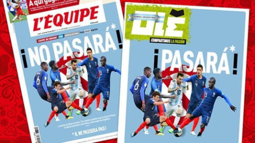 Argentina vs Francia: diario galo lanza provocadora portada y “Olé” responde