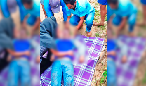 Pobladores rescataron al joven, quien falleció en el acto.