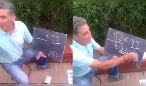 Facebook: Profesor enseña a realizar complicadas operaciones sin calculadora y asombra a miles Facebook: Profesor enseña a realizar complicadas operaciones sin calculadora y asombra a miles