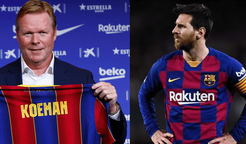 Ronald Koeman y Lionel Messi. Foto: EFE Ronald Koeman y Lionel Messi. Foto: EFE
