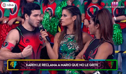 EEG: Karen Dejo puse en su lugar a Mario Irivarren por gritarle en pleno programa [VIDEO]