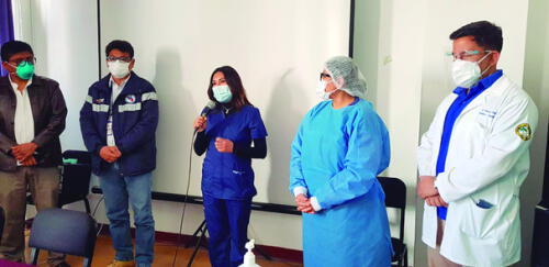 equipo. Médicos que trabajarán en rehabilitación de pacientes.