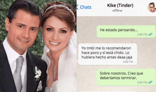 WhatsApp Viral: Enrique Peña Nieto y Angélica Rivera rompen su relación en chat parodia [FOTOS]