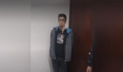 Carlos Ezeta Gómez sería liberado a las 3.00 p. m. de la comisaría San Andrés tras agredir al parlamentario Burga. Foto: captura de América