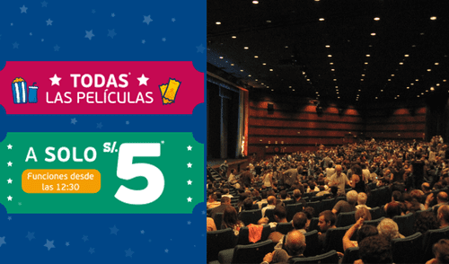 Cadena de cine peruano venderá entradas a 5 soles Cadena de cine peruano venderá entradas a 5 soles