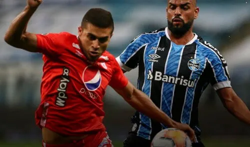 Gremio rescató un empate al último segundo y eliminó a América de Cali. Foto: Conmebol