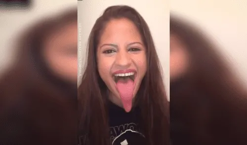 Facebook viral: Chica muestra lo larga que es su lengua y sorprende con insólito truco Facebook viral: Chica muestra lo larga que es su lengua y sorprende con insólito truco