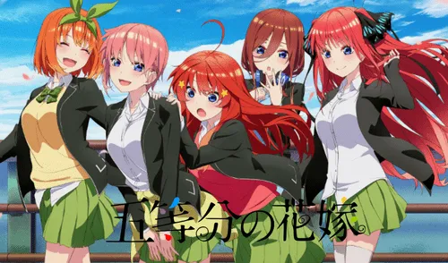 Conoce aquí más detalles de la segunda temporada de Go-toubun no hanayome. Foto: Funimation Go-toubun no hanayome. Foto: Funimation
