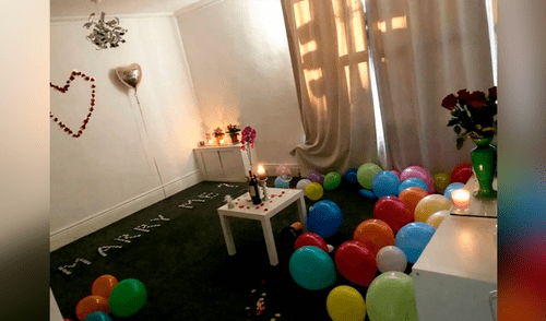 Prepara velada romántica para pedirle matrimonio a su novia, pero termina incendiando su casa