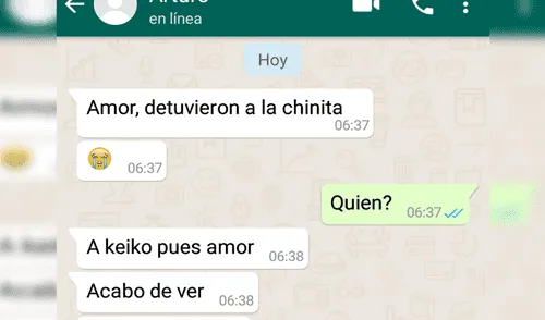 Vía WhatsApp: peruana termina su relación al enterarse que su novio apoya al fujimorismo [FOTOS]