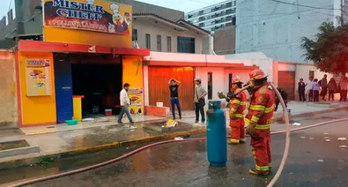 Chiclayo: Explosión de balón de gas dejó dos personas gravemente heridas [VIDEO]