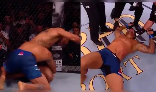 UFC: noquean a luchador de MMA a codazos y no logra ponerse de pie [VIDEO]