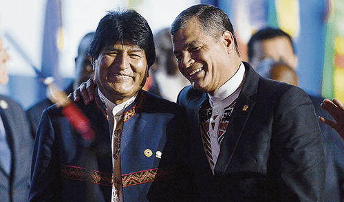 Evo Morales Rafael Correa Foto: AFP Evo Morales Rafael Correa Foto: AFP