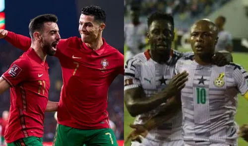 Portugal vs. Ghana: ambas selecciones tendrán su partido debut en Qatar 2022. Foto: composición LR/AFP Portugal vs. Ghana: ambas selecciones tendrán su partido debut en Qatar 2022.