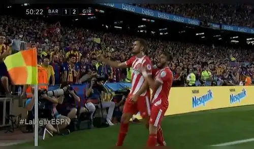 Barcelona vs Girona: golazo de Stuani para voltear el marcador en el Camp Nou [VIDEO]