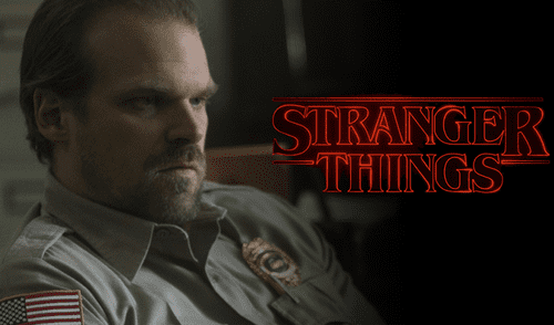 Miles de fanáticos de la serie desean saber como será el regreso del sheriff Hopper en la cuarta temporadade Stranger things. Foto: Netflix