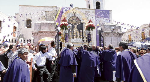 El año pasado, la imagen no salió en procesión debido a la pandemia. Foto: archivo La República
