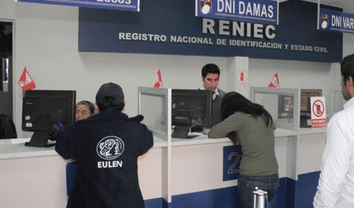 EL turno de atención es de 7:15 a.m. a 11:45 a.m. Foto: Reniec