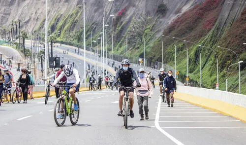 Los paseos en bicicleta están permitidos. Foto: MML Los paseos en bicicleta están permitidos. Foto: MML