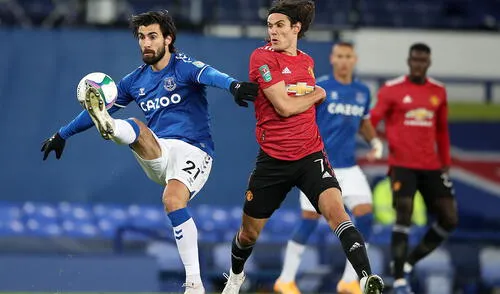 Manchester United superó a Everton y clasificó a semifinales de la Copa de la Liga de Inglaterra. Foto: AFP